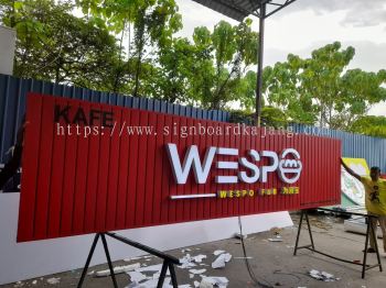 Wespo F&B - 3D Box Up LED Frontlit Aluminium Panel Signage