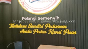 Ayam Gepuk - 3D Cut Out Lettering at KL