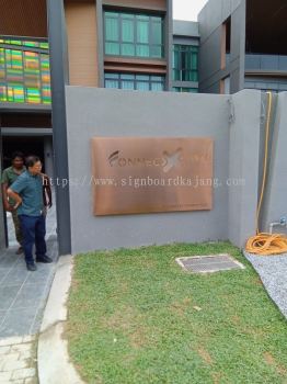 Tan Kwon Cheong - 3D Box UP Stainless Steel Rose Gold Signage at KL