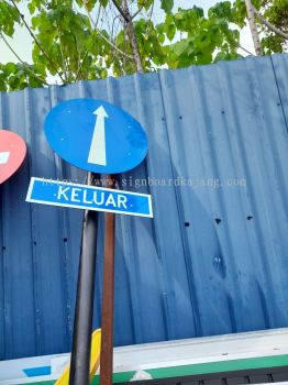 Road Sign # JKR Sign # PAPAN Tanda Jalan Raya # Kurang Laju Sign # HIP Sticker # 3M reflective # Signboard Awas # papan tanda Awas kenderaan berat keluar / masuk # No Entry Sign 