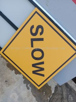 Road Sign # JKR Sign # PAPAN Tanda Jalan Raya # Kurang Laju Sign # HIP Sticker # 3M reflective # Signboard Awas # papan tanda Awas kenderaan berat keluar / masuk # No Entry Sign 