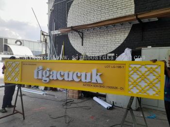 3D Signcraft # 3D LED Frontlit # Signboard 3D # LED Box Up Signage # Signboard Restoran # Mookata Signage # Signboard Butik # Box Up Signage # Happy Feet Signage #  Signboard Cafe 