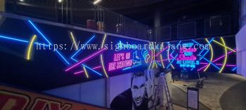 LED Neon Sign # Indoor Custom Neon Sign # Special Design Led Neon Bar Sign #  Signage Ice Skating # Signage Shopping Mall 