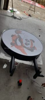 New Double Side Signboard # Round Type Led Double Side #Signboard  # Double Side With 3D Logo # Custom Made Double Side Signboard # Special Design Side Signboard #