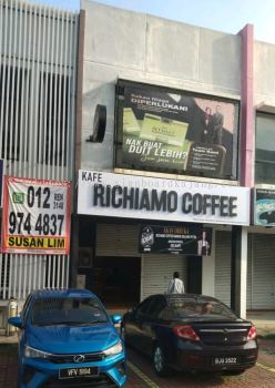 3D Signcraft # Signboard 3D Box Up LED Backlit # Signboard Richiamo Coffee # Signboard Maker # Custom Made Signage 