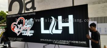 3D Signcraft # Signboard 3D Box Up LED Frontlit # Aluminium Panel Base With Car Paint Spray Signage 