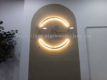 INDOOR STAINLESS STEEL 3D BOX UP BACKLIT SIGN SUPPLIER AT SUBANG, KAJANG, DENGKIL, SEPANG