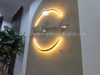 INDOOR STAINLESS STEEL 3D BOX UP BACKLIT SIGN SUPPLIER AT SUBANG, KAJANG, DENGKIL, SEPANG