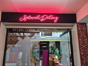 Indoor Led Neon Light Sign # Signboard Selamat Datang & Terima Kasih 