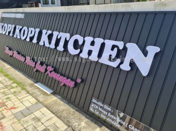 KOPITIAM SHOPFRONT 3D LED FRONTLIT BOX UP LETTERING SIGNBOARD SUPPLIER AT KOTA KEMUNING, BUKIT RAJA KLANG, SETIA ALAM, SELANGOR