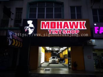 Signboard Kedai Accessories # 3D Box Up LED Frontlit With Aluminum Hollow Frame 