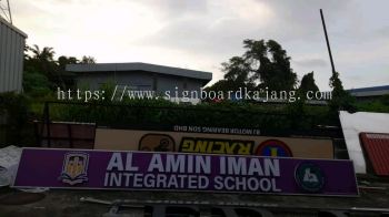 Signboard 3D Led Frontlit # Al Amin Iman Integrated School Signcraft 