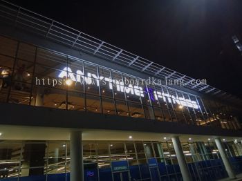 Outdoor Anytime Fitness 3D LED Frontlit Lettering at Kota Damansara, Kota Damai, Petaling Jaya.