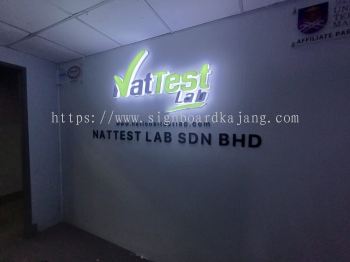 Indoor Office 3D Box Up Frontlit Lettering Signboard Maker at KAJANG | KOTA KEMUNING | BUKIT KEMUNING | KAMPUNG JAWA | PANDAN INDAH | SHAMELIN