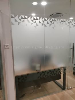 Indoor Office Die Cut Frosted Sticker Installation at SALAK TINGGI | DENGKIL | CYBERJAYA | PUTRAJAYA | KUALA LUMPUR (KL)