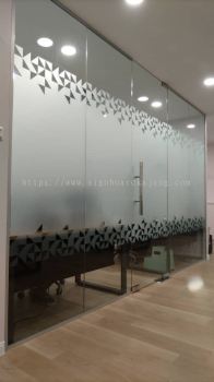 Indoor Office Die Cut Frosted Sticker Installation at DAMANSARA | PUCHONG | SABAK BERNAM | SEKINCHAN | SEPANG