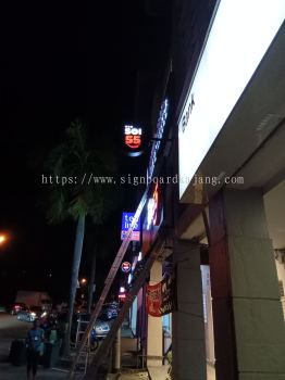 F&B Round Shape Double Sided Lightbox at PANDAH INDAH | SUNGAI LONG | BANGSAR | PUDU