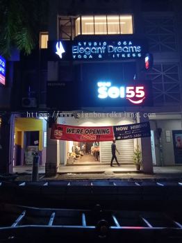 Restaurant 3D LED Box Up Frontlit Lettering Signboard at ARA DAMANSARA | MAHKOTA CHERAS | SUBANG JAYA | TELOK PANGLIMA GARANG