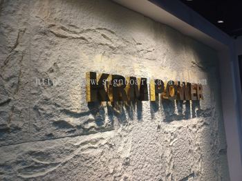 Interior Office 3D Stainless Steel Gold Signage at SENTUL | KOTA DAMANSARA | SRI HARTAMAS