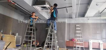 Ceiling Cassette Air Conditioner Installation For Office ( Pemasangan Penghawa Dingin Kaset Siling untuk Pejabat )