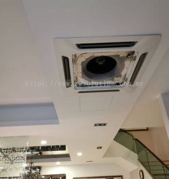 Ceiling Cassette Air Conditioner Service & Maintenance For Residential ( Perkhidmatan Penghawa Dingin Kaset Siling untuk Kediaman )