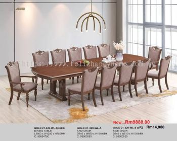 GOLD 21-324 DINING SET (1+12)