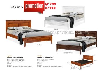 Darwin Queen King Wooden Bed Frame