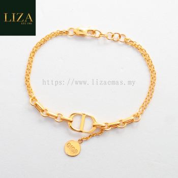 LIZA EMAS Rantai Tangan Branded 916