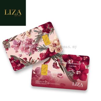 LIZA 0.50g 999.9 Gold Bar (Flower  ���䣩