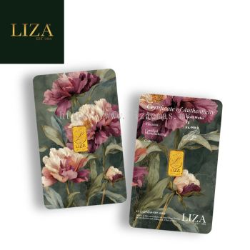 LIZA 1g 999.9 Gold Bar (Flower Purple  ��ɫ���䣩