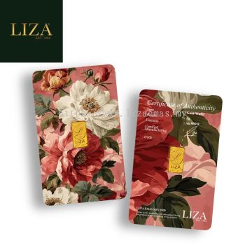 LIZA 1g 999.9 Gold Bar (Flower Pink  ��ɫ���䣩