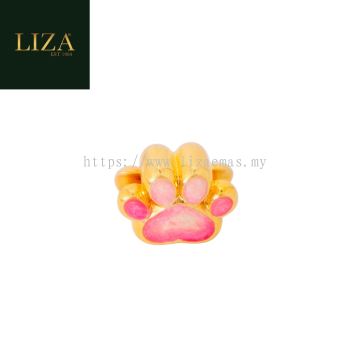 LIZA 916 GOLD PENDANT 22K PURE GOLD PENDANT WITH BEAD FOOT