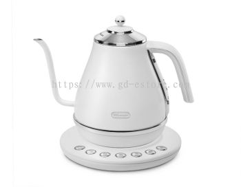 De'Longhi KBOE2030.W Icona Cafe Gooseneck Kettle 1L