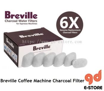 [6 Pieces - No Box] Breville Original Charcoal Filter For Coffee Machine BWF100 BES870