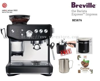 BREVILLE THE BARISTA EXPRESS) IMPRESS (Black Truffle) BES876BTR