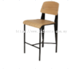 Mild Steel Frame & Veneer Wood Seat/ Backrest