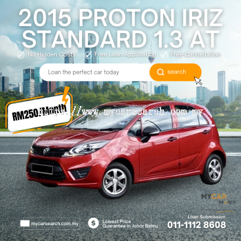 2015 PROTON IRIZ STANDARD 1.3 AUTO