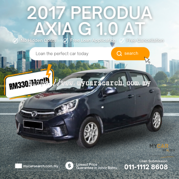 2017 PERODUA AXIA G 1.0 AUTO