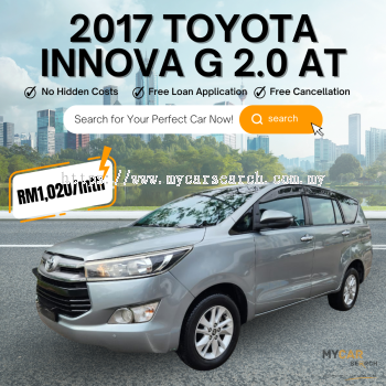 2017 TOYOTA INNOVA G 2.0 AT