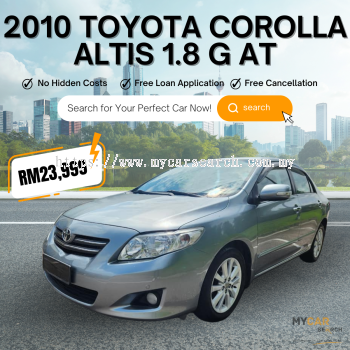 2010 TOYOTA COROLLA ALTIS 1.8 G AT