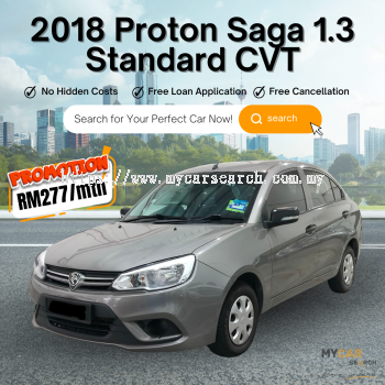 2018 PROTON SAGA 1.3 STD AT