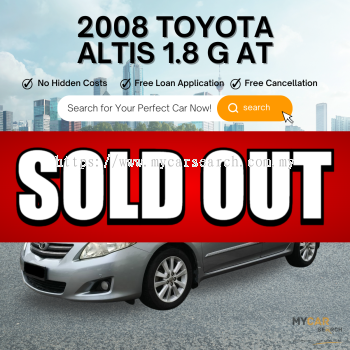 2008 TOYOTA ALTIS 1.8 G AT