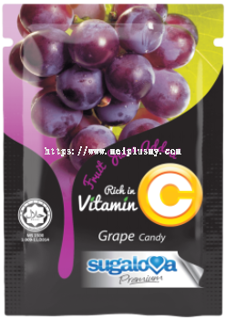 Sugalova Fruit Juice + Vit C Candy Grape 24g x 12 x 12