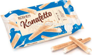 Konafetto Wafer Rolls with Milky Cream - 140g x 15