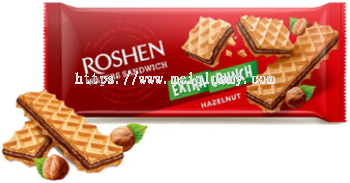 Roshen Extra Crunch Wafers Hazelnut - 142g x 15