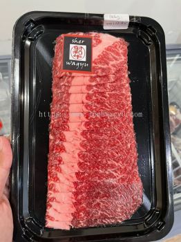 HALAL AUSTRALIA SHER WAGYU SHABU SLICE 166G