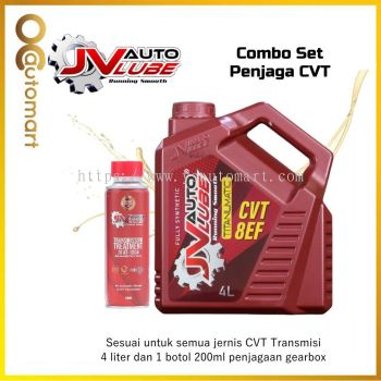 [Combo Deal] JV Auto Lube Set CVT Oil 8EF (4 Liter) + Gearbox Treatment AT-1004 (1 Bottle)