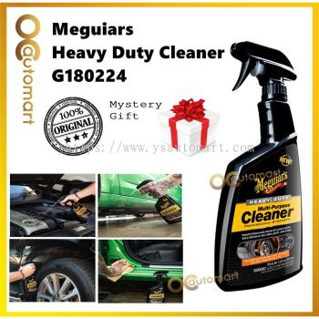 ( Free Gift ) Meguiars Meguiar's G180224 Heavy Duty Multi Purpose Cleaner 709ml Wheel Trim Fabric Cleaner