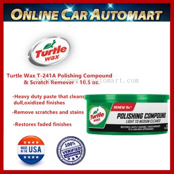 Turtle Wax T-241A Polishing Compound & Scratch Remover - 10.5 oz.