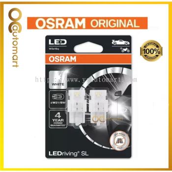 OSRAM LEDriving SL LED W21/5W 6000K White (Twin) W3x16q 7716CW-02B Retrofits T20 12V double 4 Years Guarantee